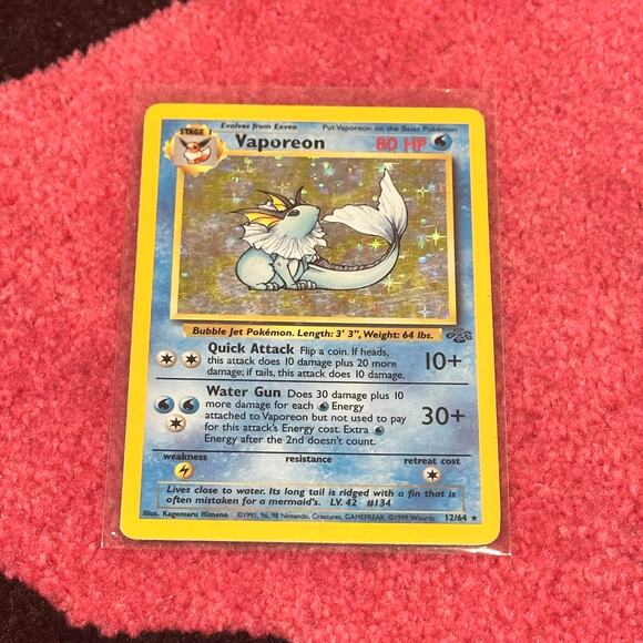 Vaporeon #12 – Pokémon Jungle – As Pictured - Picture 1 of 6